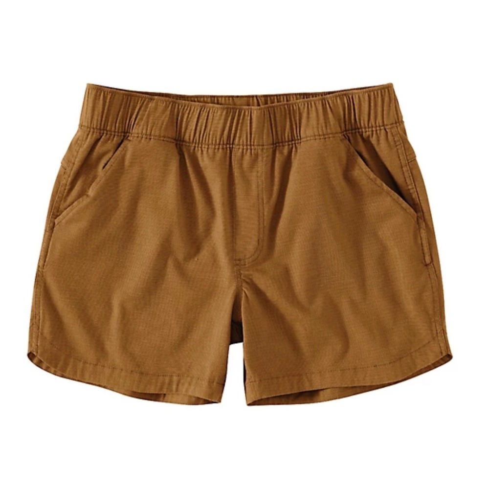 CARHARTT Women's Relaxed Fit Force Ripstop Work Shorts 2X Brown NEW Casual